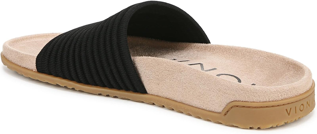 Vionic Evie Knit Slide Sandal Black US 7 4