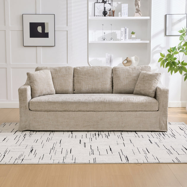 Streamdale Modern Casual Chenille Sofa Gray 3