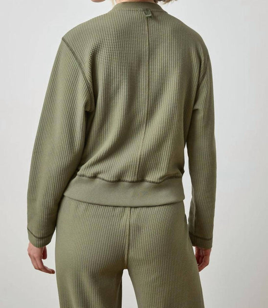 Lilla P Bomber Zip Cardigan Green XSmall 3