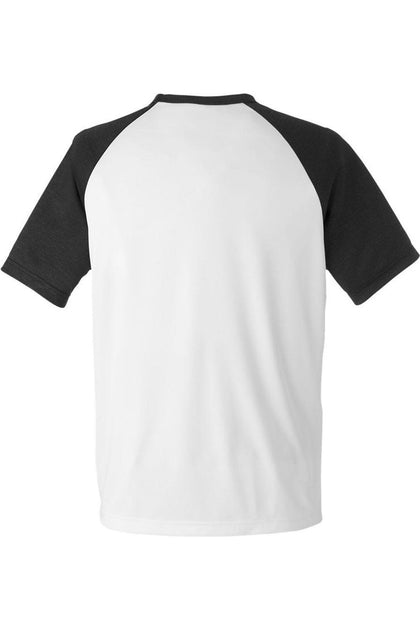 Team 365 Zone Colorblock Raglan T-Shirt White Medium 3