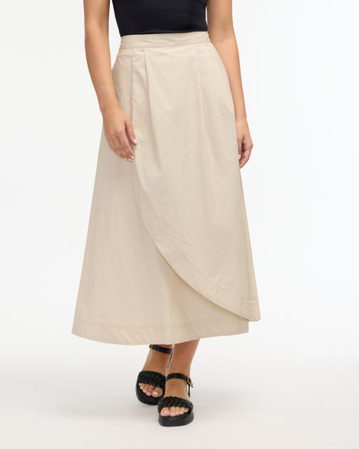 Ellen Tracy Wrap Skirt Black Small 2