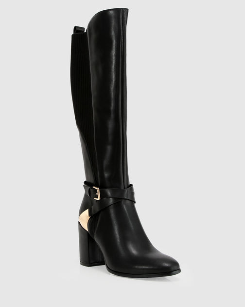 Belle & Bloom Breton Knee High Boot Black US 7 3