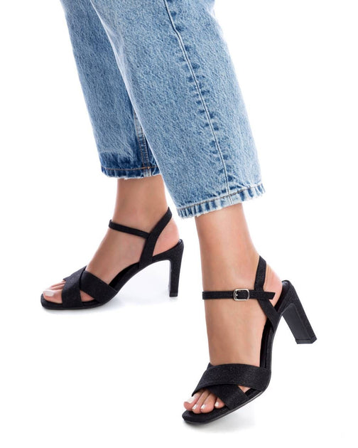 XTI Women's Heeled Sandals Black US 9 3