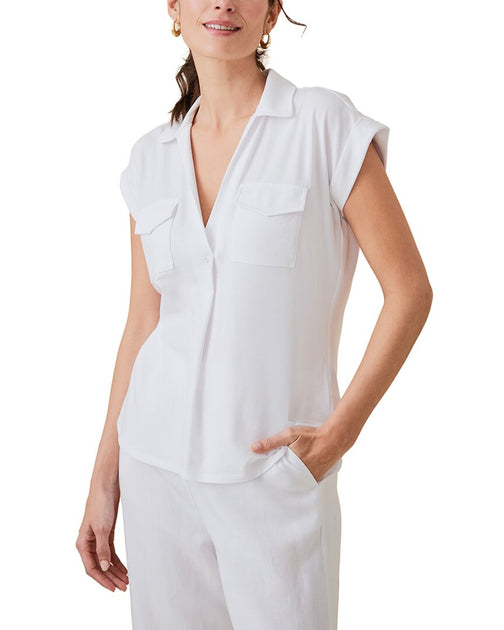 J.McLaughlin Luca Top White XLarge 2