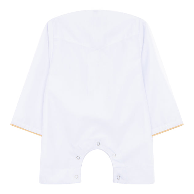 Jungen Thobe Romper Weiß - 9-12 Monate 3