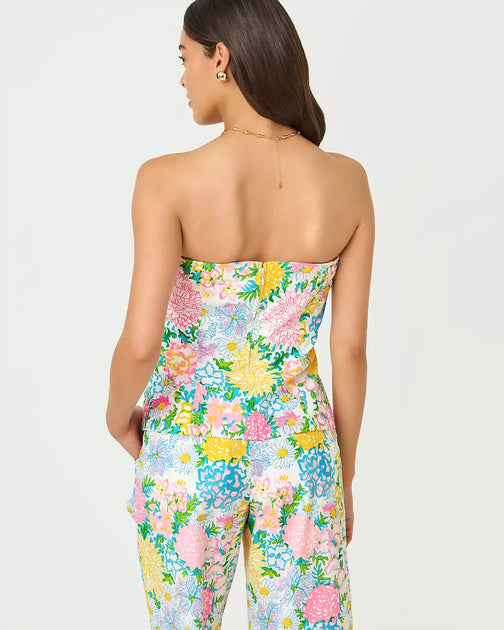 Lilly Pulitzer Danneel Strapless Top Multi US 16 3