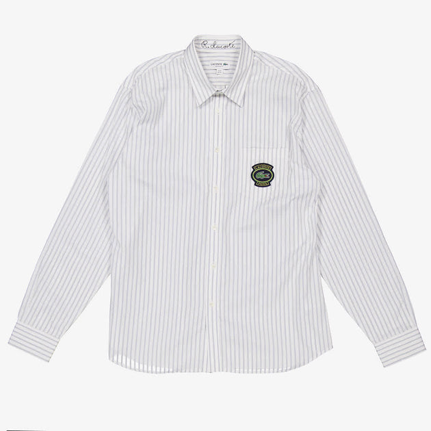 Chemise Lacoste en Popeline de Coton à Manches Longues 2
