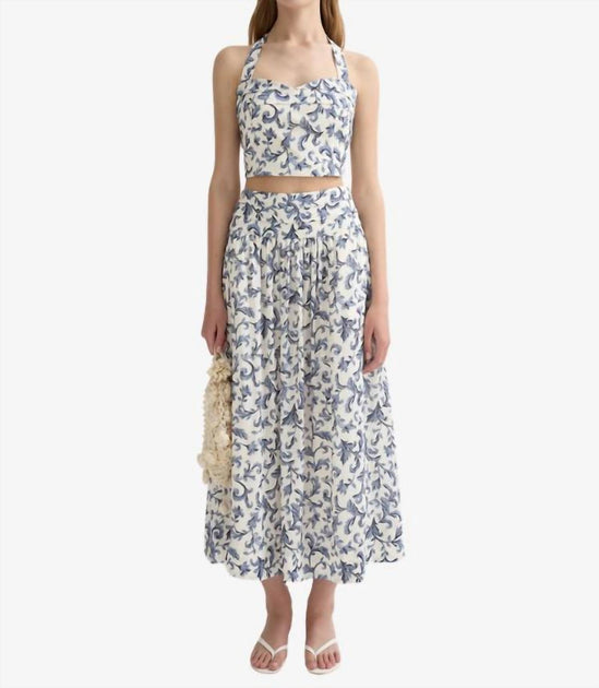 POSSE Rue Halter Top Blue Medium 2