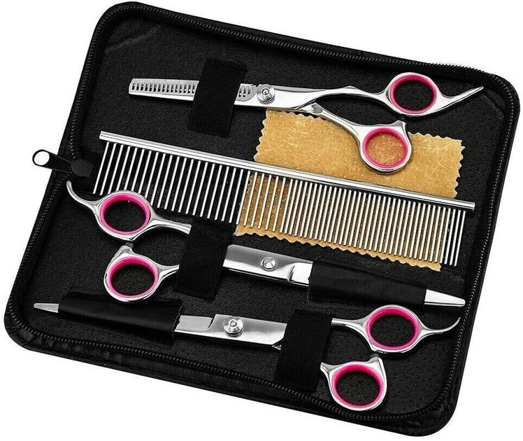 PEDORA Pet Dog Grooming Scissors Kit Silver 3