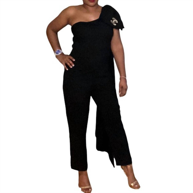 The Moon Extra Bowness Jumpsuit Black Large 2