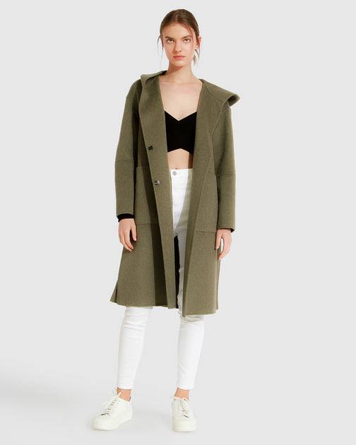 Belle & Bloom Walk This Way Coat Green Large 2