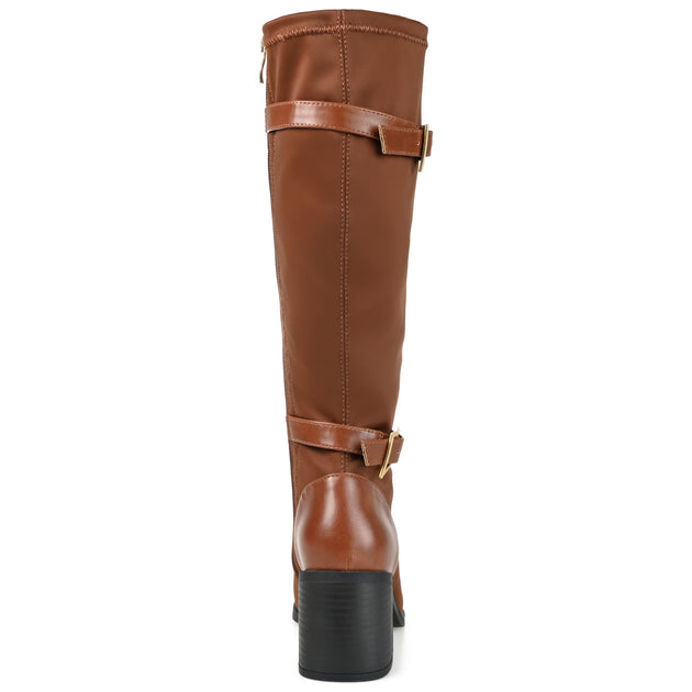 Journee Collection Gaibree Knee High Boots Beige US 7.5 4