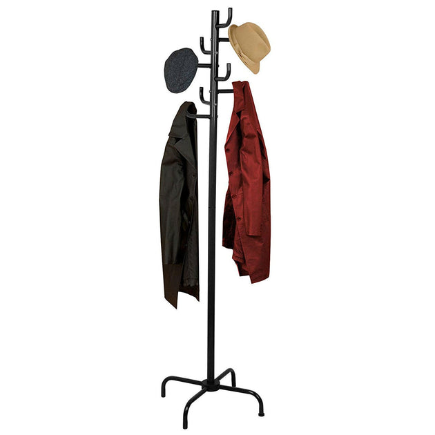 Hivvago Metal Hall Tree Coat Rack Black 2