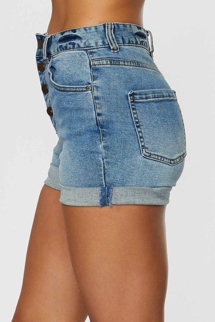 O'Neill Kelsey Denim Shorts Blue 26 4