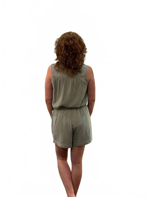 Dylan Gauze Drawstring Short Green XSmall 4