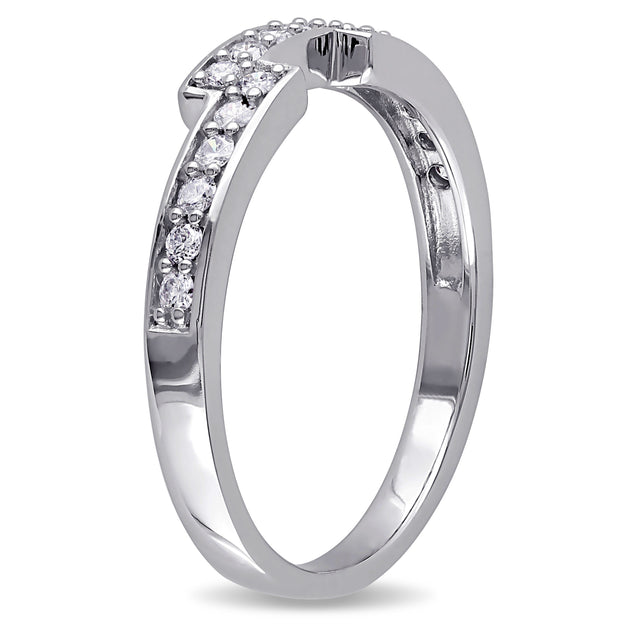 Mimi & Max Ladies Diamond Wedding Band White Gold US 8 3