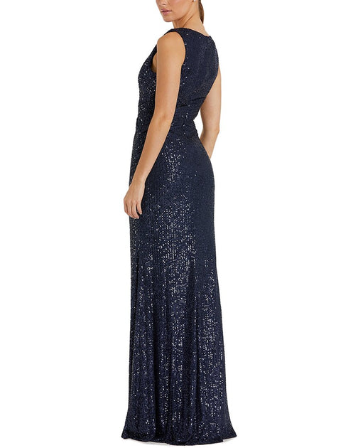 Mac Duggal Maxi Dress Blue US 4 3