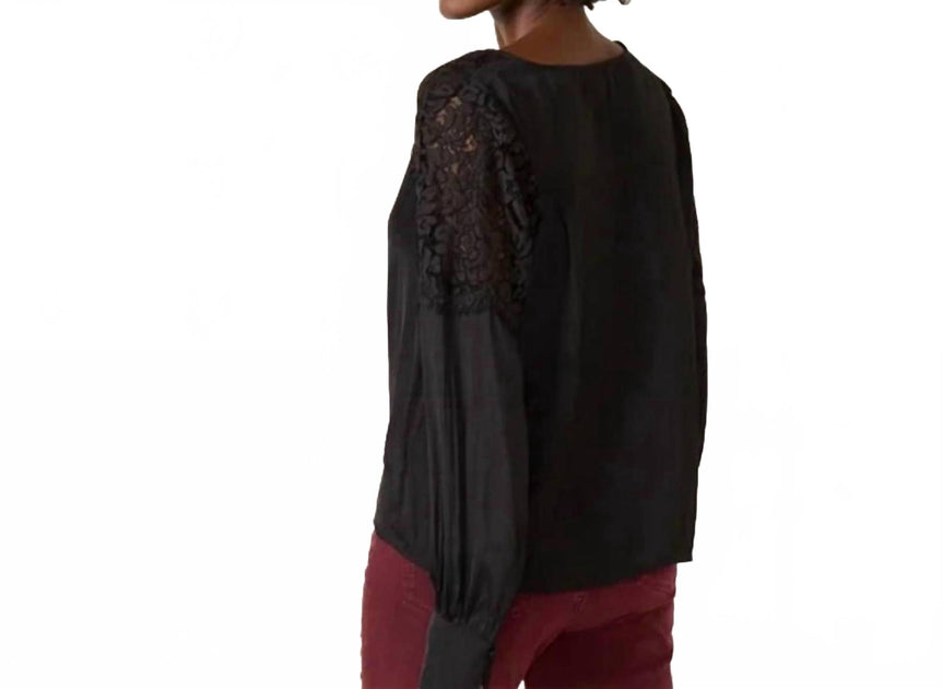 Sanctuary Falling Forward Blouse Black Medium 5