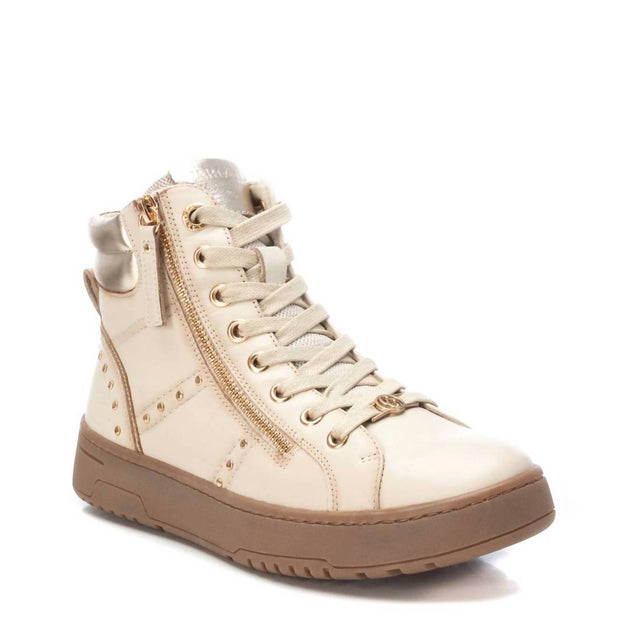 Xti Women's Leather Ankle Booties White US 7 3