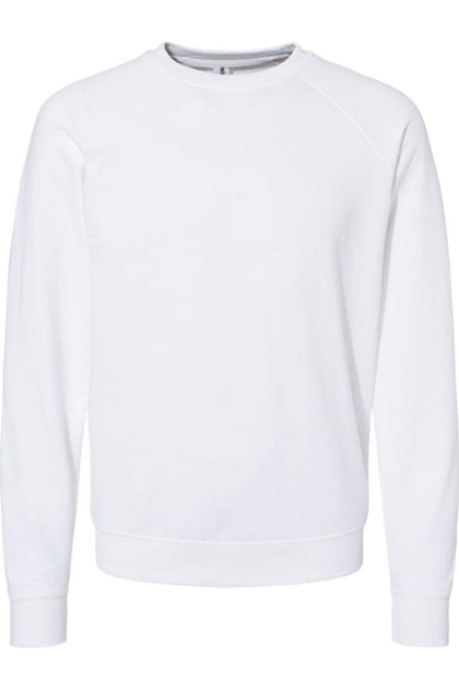 Independent Trading Co. Icon Lightweight Loopback Terry Crewneck Sweatshirt Weiß XLarge 2