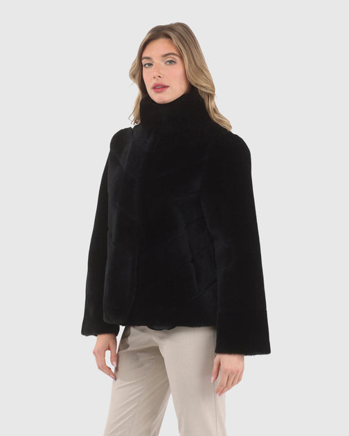 Gorski Reversible Merinillo Shearling Lamb Jacket Schwarz Large 3