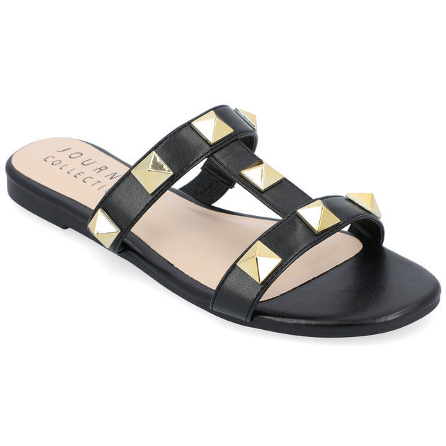 Journee Collection Kendall Sandal Black US 8 2