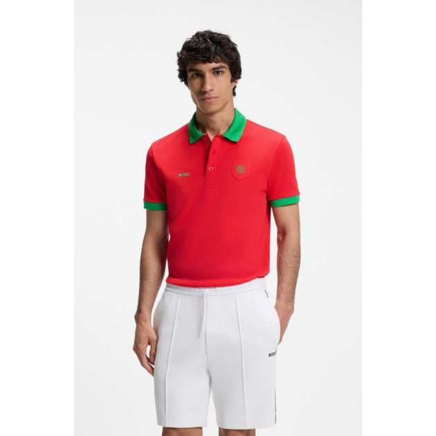 Boss Paddy Polo Shirt Red Large 4