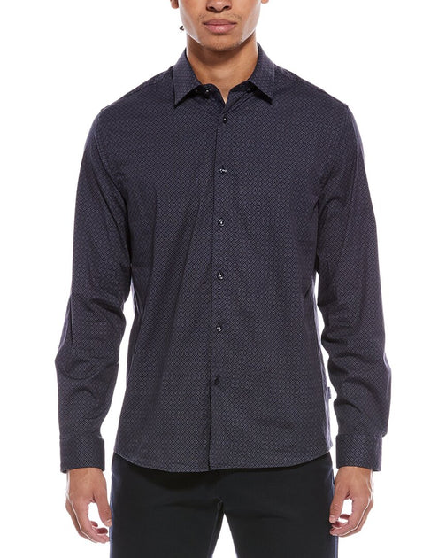 Stone Rose Comfort Stretch Shirt Blue Small 2