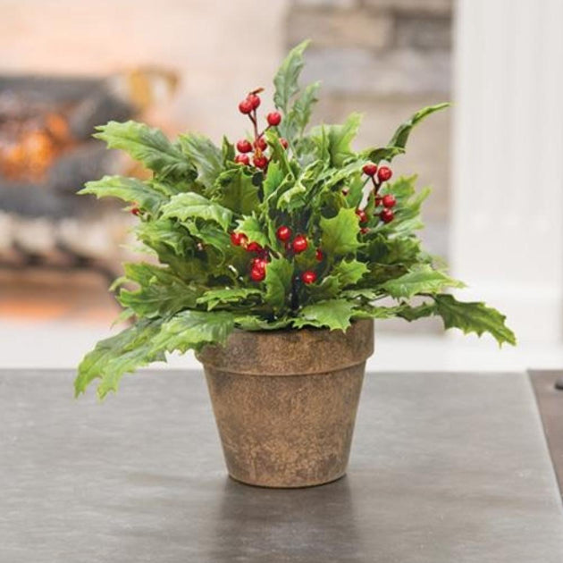 Hivvago Dazzling Holly Potted Plant Green 3