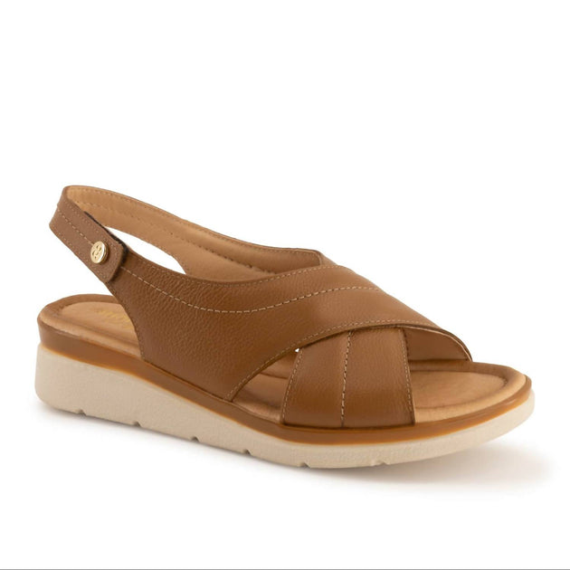 Andrea Wedge Sandal Brown US 8 2