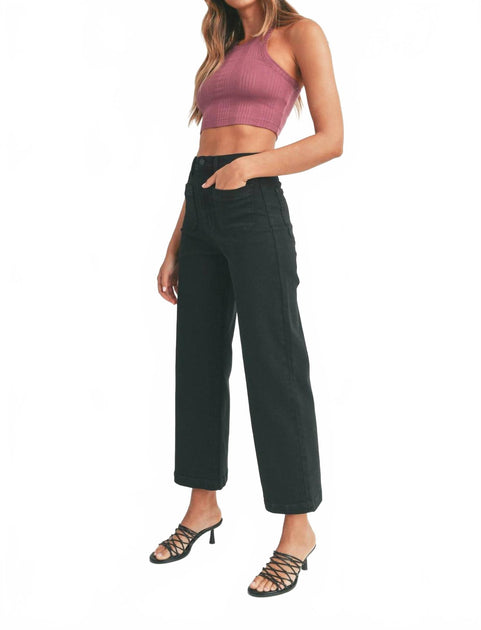 JUST BLACK DENIM Patch Pocket Jeans Black 24 2