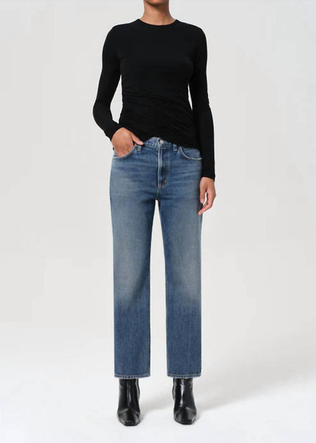 AGOLDE Valen Straight Leg Jeans Blue 25 2