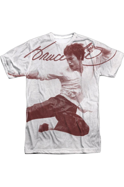 Gildan Bruce Lee Expectations Poly Crew T-Shirt White XL 2