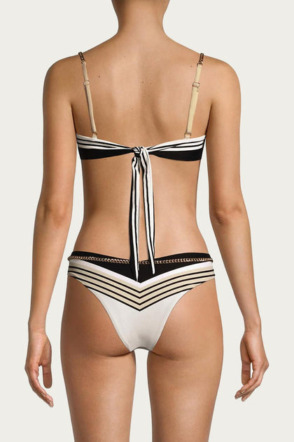 WeWoreWhat Bandana Bikini Top White XS 3