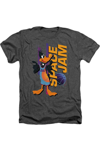 Gildan Space Jam 2 Daffy Standing Adult Heather Grey XLarge T-Shirt 2