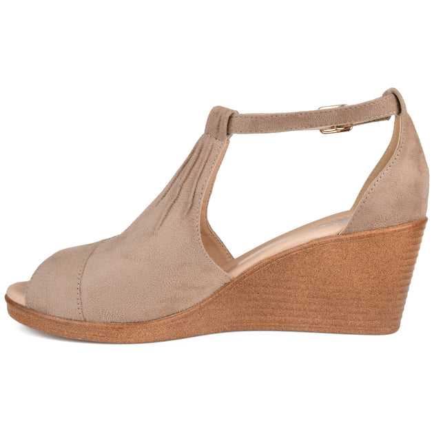 Journee Collection Kedzie Wedge Red US 7 3