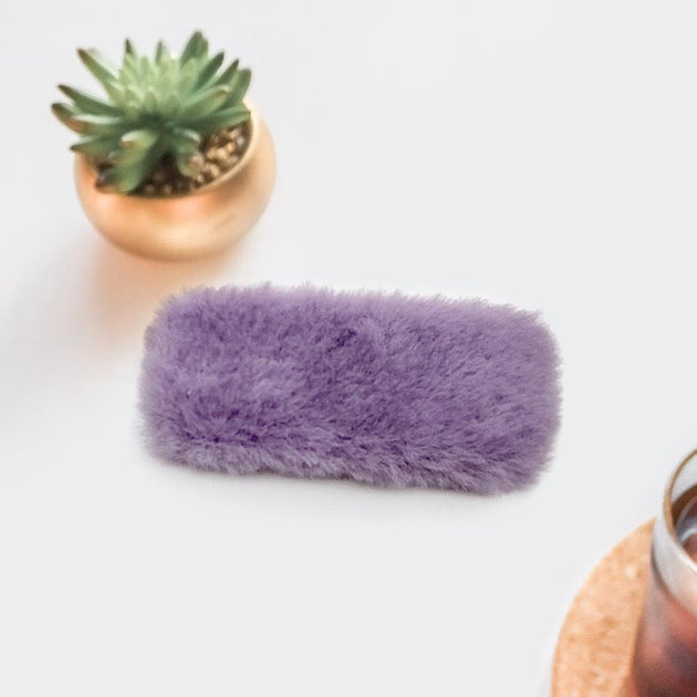 FASHNZFAB Rectangle Snap Hair Clip Brown 4