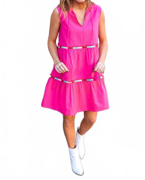 j.marie Christy A-Line Dress Pink Medium 2