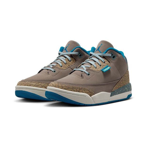 Jordan 3 Retro Olive Gray Little Kids Shoes Grey US 3 3