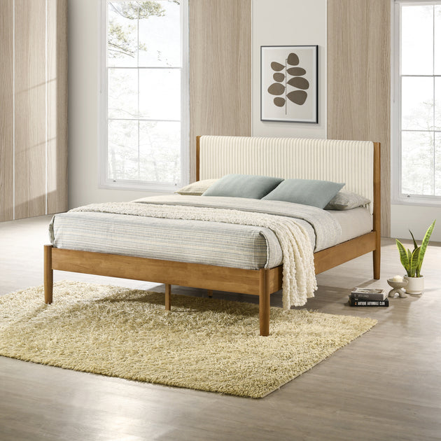 Streamdale Vichy Rubberwood Platform Bed 3
