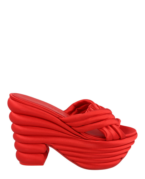 Salvatore Ferragamo Rey Platform Sandals Red US 9 2