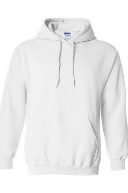 Gildan Heavy Blend Adult Unisex Hoodie White Medium 2