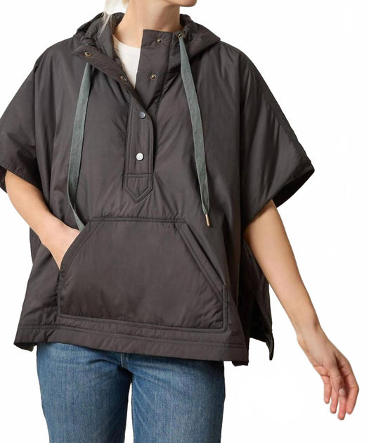 Lilla P Hooded Poncho Black XS/S 3