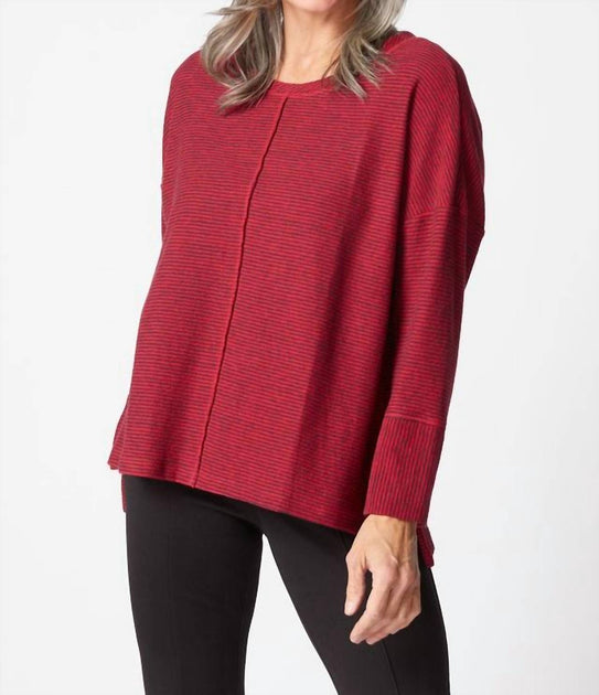 Habitat Canyon Pasadena Stripe Shirt Red Medium 2