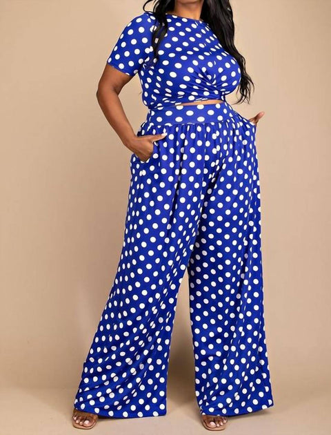 The Curve Kiani 2 Piece Set Blue 3X 2