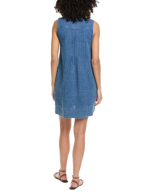 Faherty Isha Dress Blue XXLarge 3