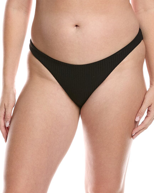 Mara Hoffman Reva Bikini Bottom Black Large 2