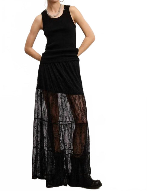 Mimosa Edge Of Glory Lace Skirt Black Medium 3