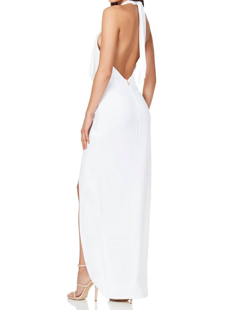 NOOKIE Amore Haltergown Dress In Ivory