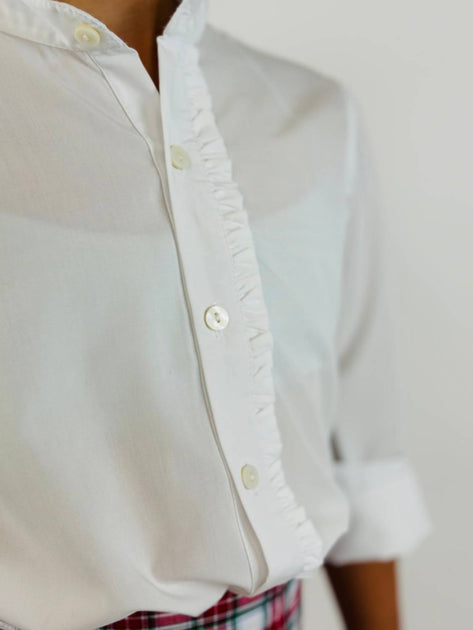 Set Proper Polly Girl's Blouse White US 14 4